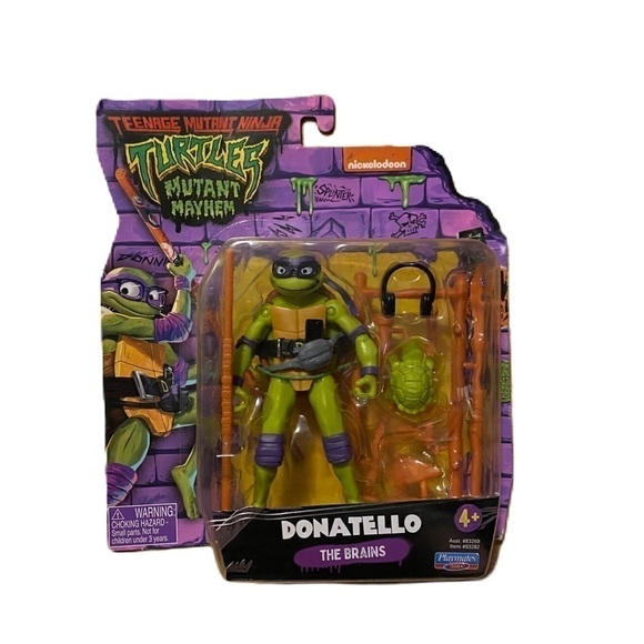 Teenage Mutant Mutant Turtles Donatello Action Figure NEW Purple Green Toy Kids - Picture 1 of 3